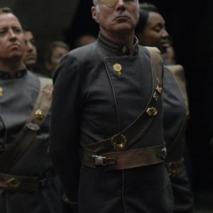 Michael Hogan in una scena dell'episodio 'Six of One' della quarta stagione di Battlestar Galactica