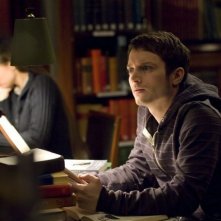 Elijah Wood in una scena del film Oxford Murders 