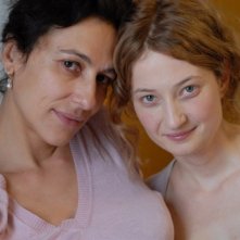 La regista Anna Negri e Alba Rohrwacher sul set del film Riprendimi