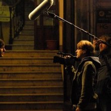 Marco Foschi, Alessandro Averone e Stefano Fresi sul set del film Riprendimi