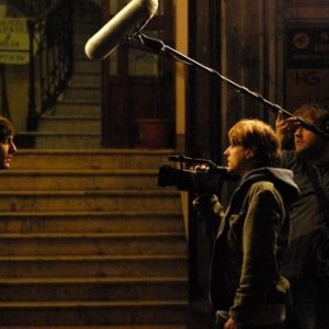 Marco Foschi, Alessandro Averone e Stefano Fresi sul set del film Riprendimi