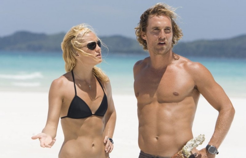 Matthew McConaughey e Kate Hudson in una sequenza dell'avventuroso Tutti pazzi per l'oro