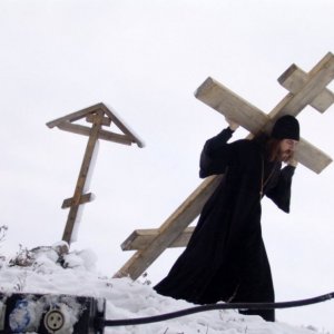 Una scena del film russo L'isola (2006)