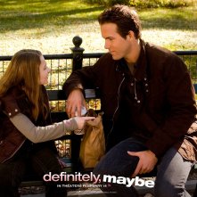 Wallpaper del film Certamente, forse con i due protagonisti