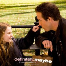 un wallpaper del film Certamente, forse