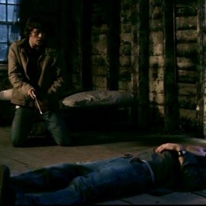 Jared Padalecki e Jeffrey Dean Morgan nell'episodio 'La trappola del diavolo' di Supernatural