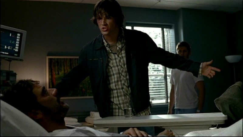 Jensen Ackles Jeffrey Dean Morgan E Jared Padalecki Nell Episodio In My Time Of Dying Della Serie Supernatura 57753
