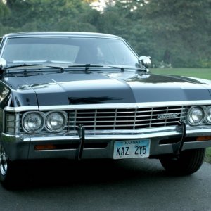 La bellissima Impala, il tesoro di Dean Winchester, nell'episodio 'Children shouldn't play with dead things' della serie Supernatural