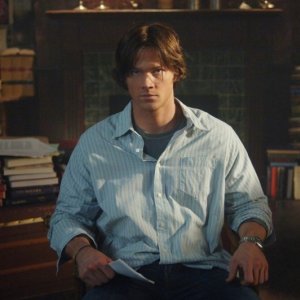 Jared Padalecki sul set dell'episodio 'Born under a bad sign' della serie tv Supernatural