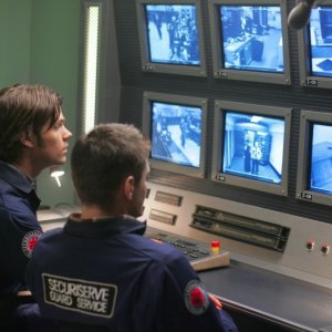 Jensen Ackles e Jared Padalecki nell'episodio 'Nightshifter' della serie tv Supernatural
