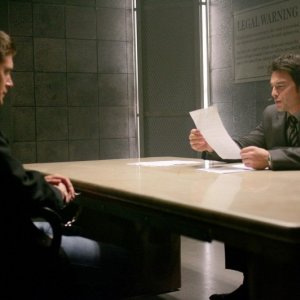 Jensen Ackles e Jason Gedrick nell'episodio 'The usual suspects' della serie tv Supernatural