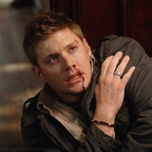 Jensen Ackles, nell'episodio 'Born under a bad sign' della serie tv Supernatural