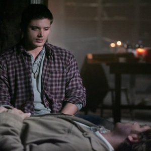 Jensen Ackles e Jared Padalecki nella seconda parte dell'episodio 'Si scatena l'inferno' della serie tv Supernatural