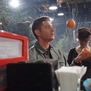 Jensen Ackles, sul set dell'episodio 'Hollywood babylon' della serie tv Supernatural