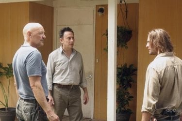 Josh Holloway, Michael Emerson e Terry O'Quinn nell'episodio 4x09 di Lost