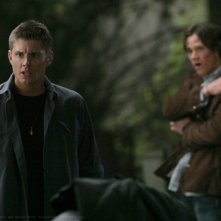 Jared Padalecki E Jensen Ackles Nei Panni Di Sam E Dean Winchester Nell Episodio Bad Day At Black Rock Della Serie Supernatural 58467