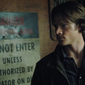  Jared Padalecki nei panni di Sam Winchester nell'episodio 'Fresh Blood' della serie Supernatural