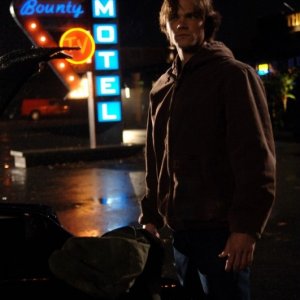 Jared Padalecki nel ruolo di Sam Winchester nell'episodio 'Mystery Spot' della serie tv Supernatural