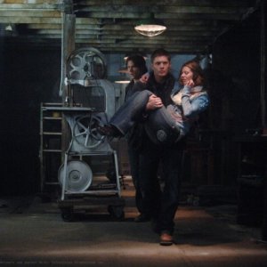 Jensen Ackles e Jared Padalecki nell'episodio 'Fresh Blood' della serie Supernatural