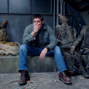 Jensen Ackles nel ruolo di Dean Winchester nell'episodio 'Ghostfacers' della serie Supernatural