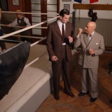 Andrea Iaia, F. Murray Abraham e Paolo Seganti in una scena di 'Carnera'