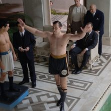 Andrea Iaia in una scena di 'Carnera'