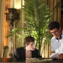 Anton Yelchin e il regista Jon Poll in una scena del film Charlie Bartlett