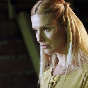 la bionda Giada Desideri in una scena del film L'anno mille