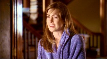 Ellen Pompeo nel ruolo di Meredith Grey, nel primo episodio della serie tv Grey's Anatomy: 'Quando il gioco si fa duro'