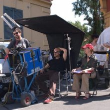 Il regista Angelo Orlando sul set del film Sfiorarsi