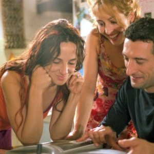 Valentina Carnelutti, Michaela Stella Bagnoli e Giorgio Caputo sul set del film Sfiorarsi