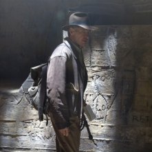 l'avventuroso Harrison Ford in una scena del film Indiana Jones e il regno del Teschio di cristallo