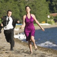 Andrea De Rosa e Sara Tommasi in una scena del film Ultimi della classe