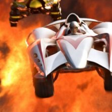 Emile Hirsch in una scena del film Speed Racer
