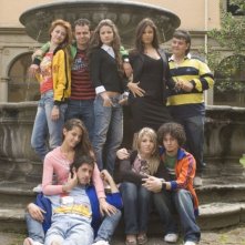 Nathalie Rapti Gomez, Andrea De Rosa, Giulia Elettra Gorietti, Sara Tommasi, Valentino Campitelli, Clizia Fornasier, Marco Iannone, Azzurra Mastrangelo e Marco Battelli nel film Ultimi della classe