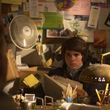 Ryan Pinkston in una sequenza del film 14 anni vergine