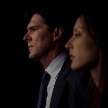 Lola Glaudini e Thomas Gibson nell' episodio 'The Fox' della serie Criminal Minds