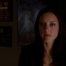 Lola Glaudini interpreta Elle Greenaway, una profiler con esperienza di crimini sessuali, nell'episodio 'Broken Mirror' della serie Criminal Minds