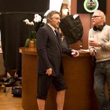 Robert De Niro e Barry Levinson sul set del film What Just Happened?