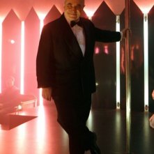 Bob Hoskins sul set del film Go Go Teles