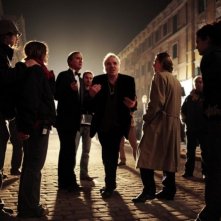 Il regista Abel Ferrara sul set del film Go Go Teles