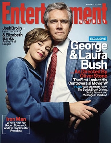 La Cover Di Entertainment Dedicata A Josh Brolin E Elizabeth Banks Protagonisti Di W Nei Panni Di George E Laura Bush 60268