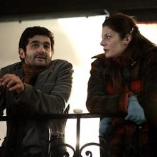 Chiara Mastroianni e Laurent Capelluto in una sequenza del film Un conte de Noël