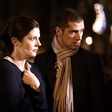 Chiara Mastroianni e Melvil Poupaud in una sequenza del film Un conte de Noël