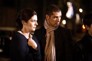 Chiara Mastroianni e Melvil Poupaud in una sequenza del film Un conte de Noël
