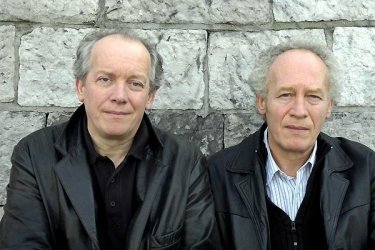 I fratelli Jean-Pierre e Luc Dardenne sul set del film Le silence de Lorna