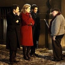 Mathieu Amalric, Catherine Deneuve e Jean-Paul Roussillon in una scena del film Un conte de Noël