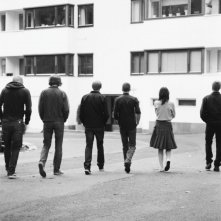 Odd Magnus Williamson, Pål Stokka, Espen Klouman-Høiner, Anders Danielsen Lie, Viktoria Winge e Christian Rubeck in una foto promozionale del film Reprise