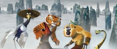 Una scena del film d'animazione Kung Fu Panda