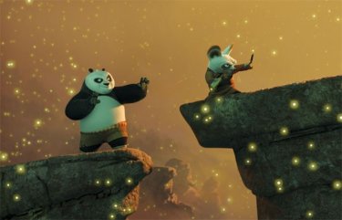 Una sequenza del film d'animazione Kung Fu Panda